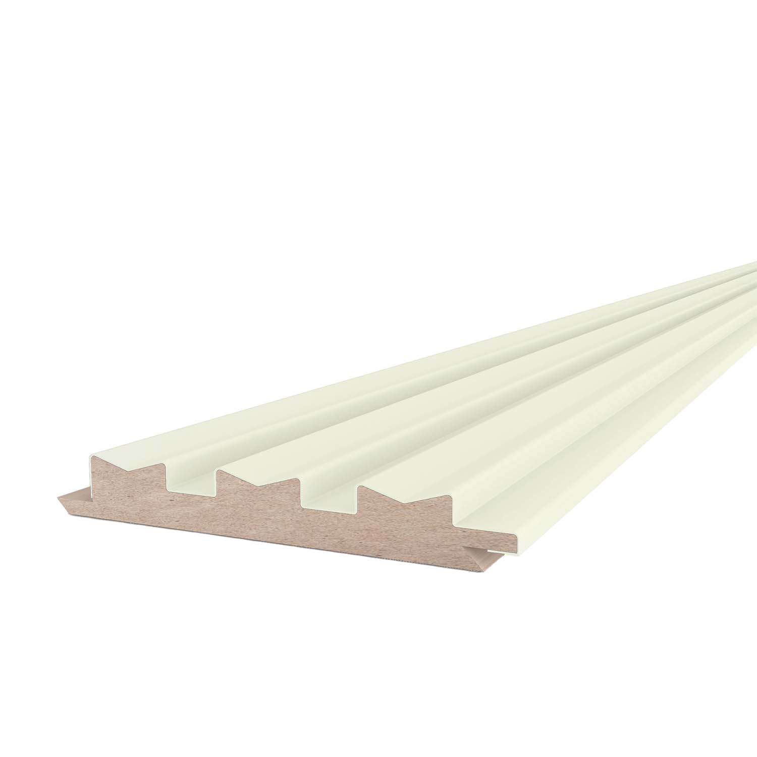 Pannello decorativo crema in MDF 12,6x280x1,8 cm BricoCasa Deodato