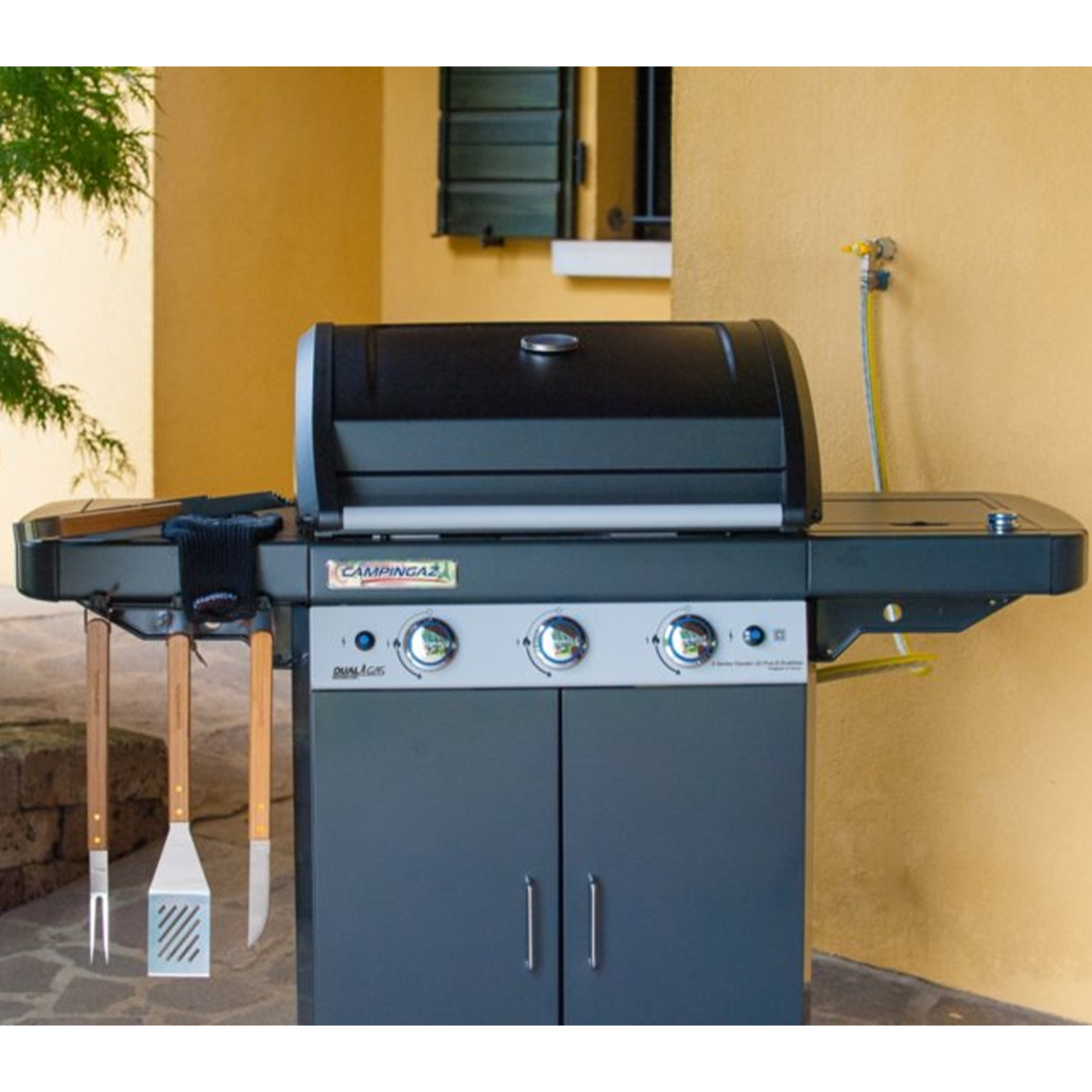 Copertura Per Barbecue Campingaz 3 Series - Resistente Ad Acqua E UV, Tessuto Oxford 200D, Nero - Foto 9