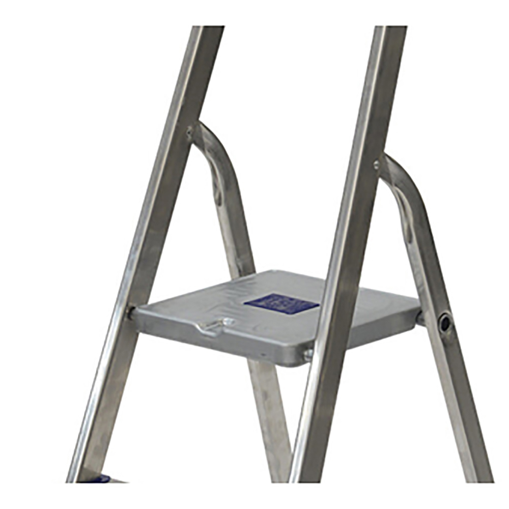 Scala Domestica Homelux 710027 - 4 Gradini In Alluminio, Pieghevole, Portata 150 Kg, Certificata EN 131