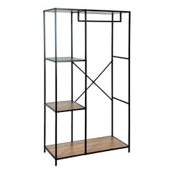 Scaffale 4 Ripiani INTEC - Metallico Nero 160x60x180 Cm, Portata 1600 Kg