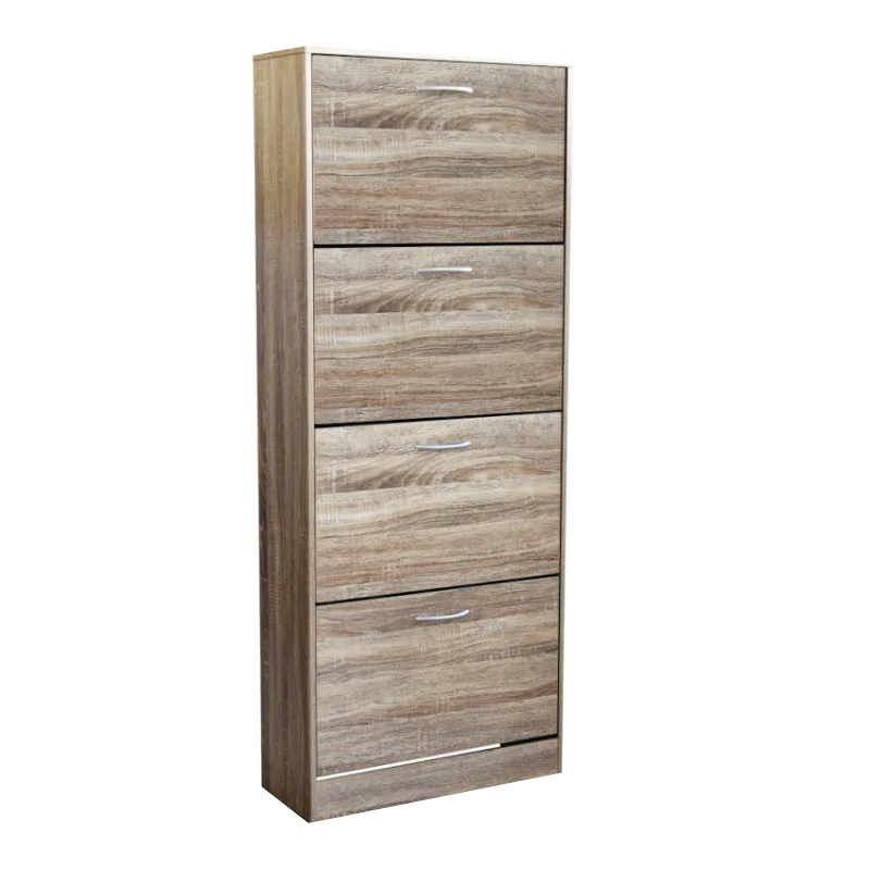 Scarpiera Scarpiera Mobile Portaoggetti Ingresso Corridoio Soggiorno 4 Cassetti Pieghevoli 100 X 34 X 112 Cm Nero 85220784