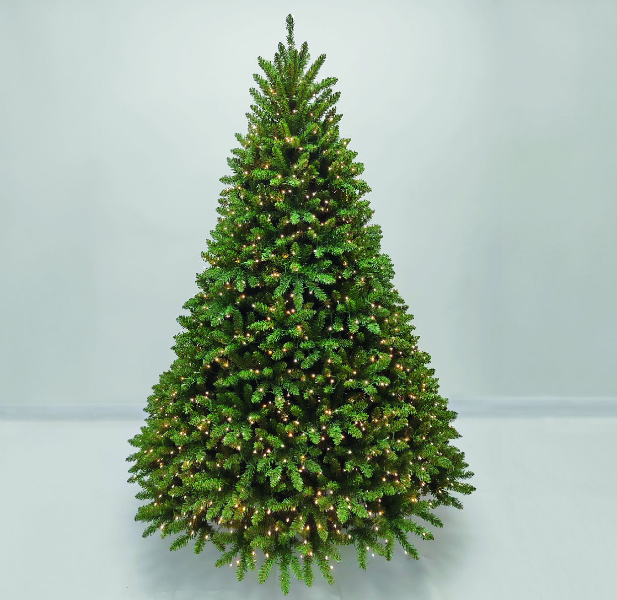 Albero Di Natale Artificiale CASARIA 240cm - 1215 Punte PVC, Base Metallica, Montaggio Rapido - Foto 5