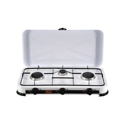 Fornello Elettrico 3 Piastra A Gas Triplo Fuoco A Gpl Cucina Campeggio Dt568 3t